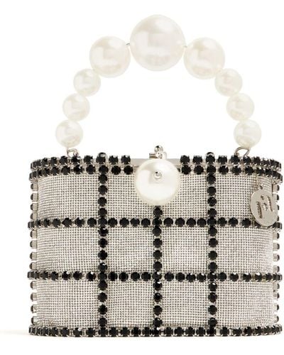 Rosantica Holli Crystal-embellished Bag - White