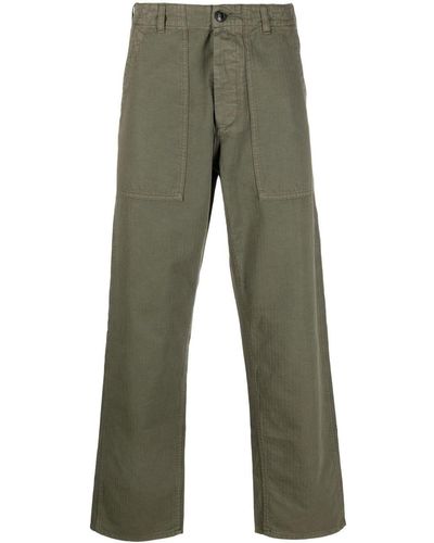 Fortela Cropped Cargo Trousers - Green