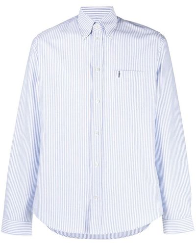 Mackintosh Bloomsbury Striped Shirt - White