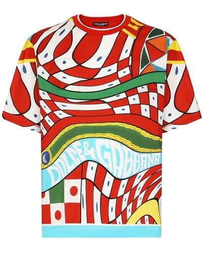 Dolce & Gabbana グラフィック Tシャツ - レッド