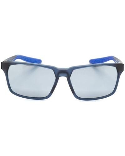 Nike Maverick RGE Sonnenbrille mit eckigem Gestell - Blau