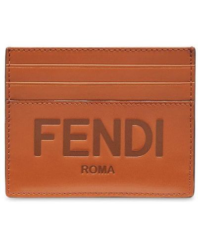 Fendi カードケース - ブラウン