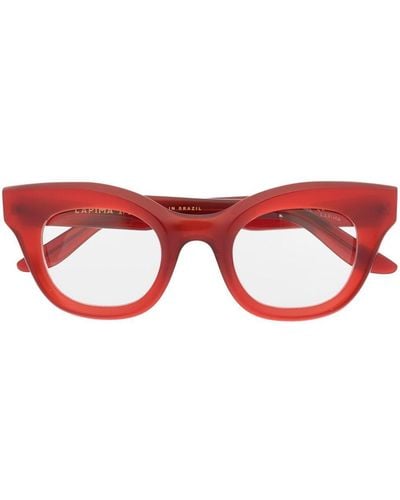 LAPIMA Brille mit breitem Gestell - Rot
