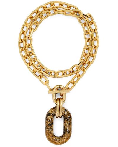 Rabanne Gold Xl Cable-link Necklace - Metallic
