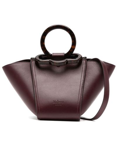Mulberry Rider Leather Tote Bag - Purple