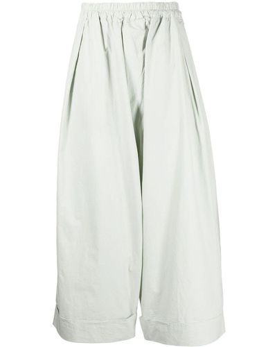Toogood Baker Cotton Poplin Cropped Trousers - White