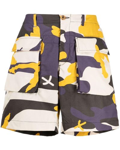 The Power for the People Camouflage-print Deck Shorts - Natural