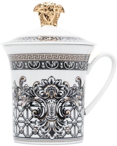 Versace X Rosenthal tasse Marqueterie en porcelaine - Blanc