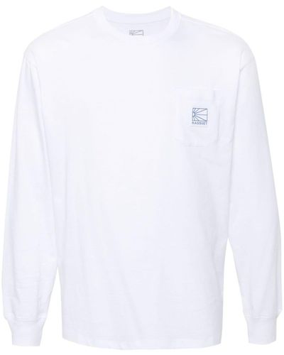 Rassvet (PACCBET) Langarmshirt mit Logo-Applikation - Weiß