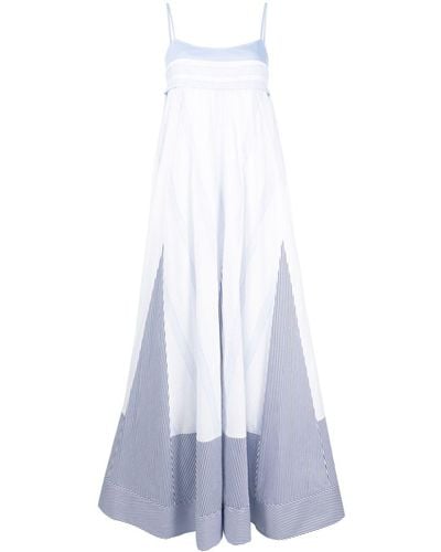 Jonathan Simkhai Dixie Mutli-stripe Maxi Dress - White