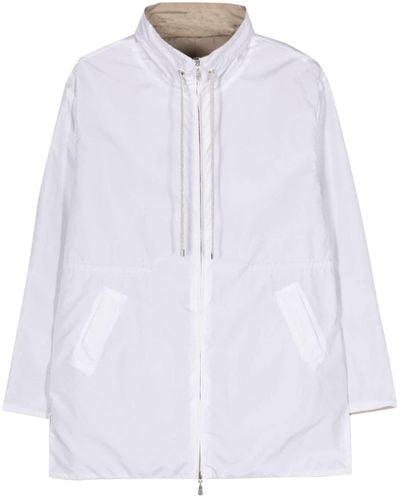 Le Tricot Perugia Reversible Lightweight Jacket - White