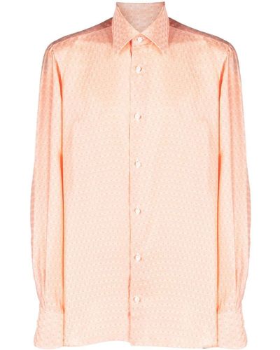 Giuliva Heritage Patterned Long Sleeve Shirt - Pink