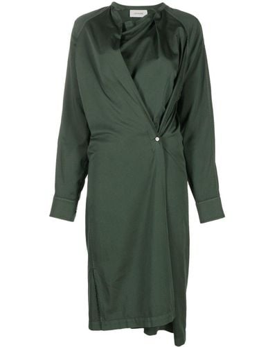 Lemaire Kleid mit asymmetrischem Saum - Grün