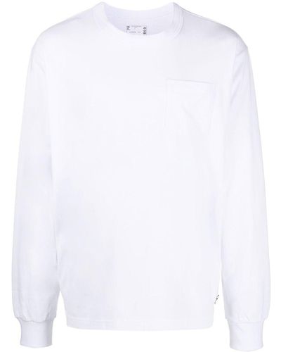 Sacai Round-neck Sweater - White