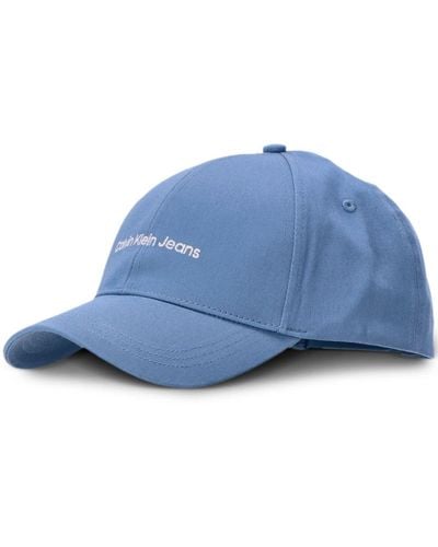 Calvin Klein Cappello da baseball con ricamo - Blu