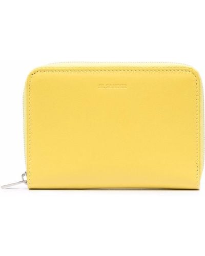 Jil Sander Pocket Zip-around Wallet - Yellow