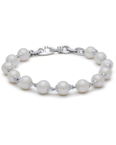 MAOR Pearl-detail Sterling-silver Bracelet - White