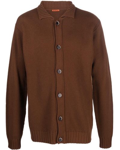 Barena Buttoned-up Wool Cardigan - Brown