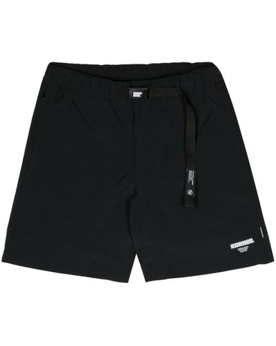 Neighborhood Multifunctional Drawstring-waist Shorts - Black