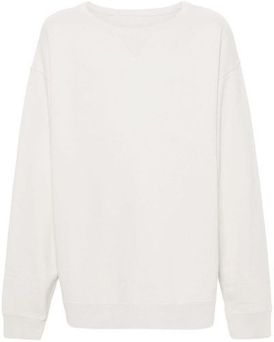 Maison Margiela Invitation Cotton Sweatshirt - White