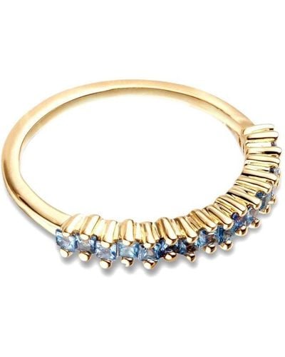Suzanne Kalan 18kt Yellow Gold Sapphire Ring - Metallic