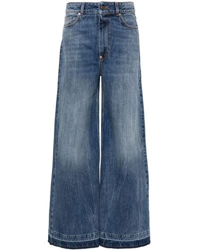 Stella McCartney Jeans mit weitem Bein - Blau