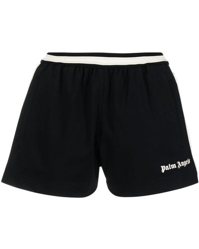 Palm Angels Shorts con stampa - Nero