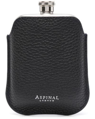 Aspinal of London ヒップボトル - ブラック