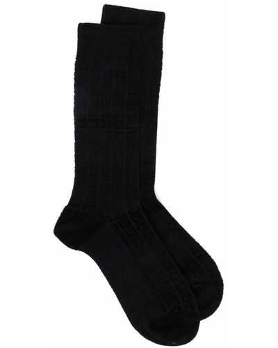 Givenchy Chaussettes 4G en jacquard - Noir