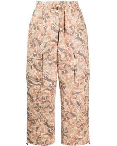 The Upside Camouflage-print Organic Cotton Track Pants - Natural