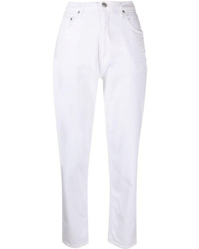 Haikure Jeans dritti crop - Bianco