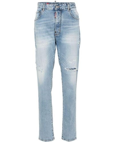 DSquared² Jeans Met Toelopende Pijpen - Blauw
