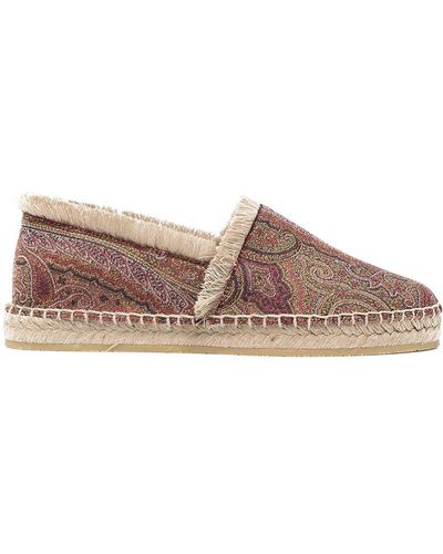 Etro Espadrilles mit Paisley-Muster - Braun