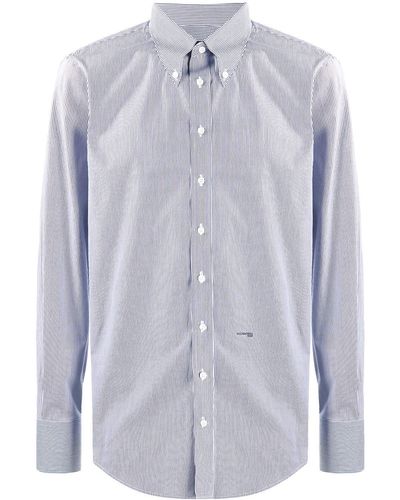 DSquared² Pinstripe Long-sleeve Shirt - Blue