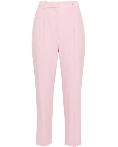 Alexander McQueen Tailored Cropped Trousers - Pink