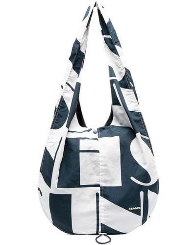 Sunnei Logo-print Tote Bag - White