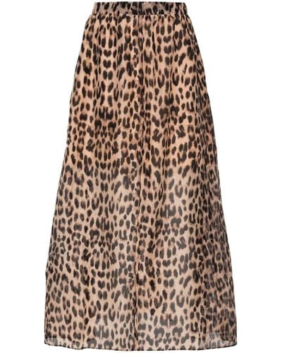 Baum und Pferdgarten Sadia Leopard-print Skirt - Brown
