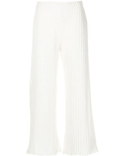 Simon Miller Alder Wide-leg Cropped Trousers - White