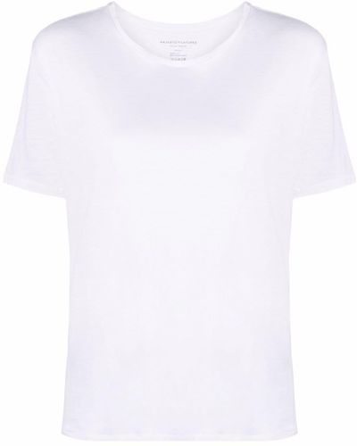 Majestic Filatures Lightweight Linen-blend T-shirt - White