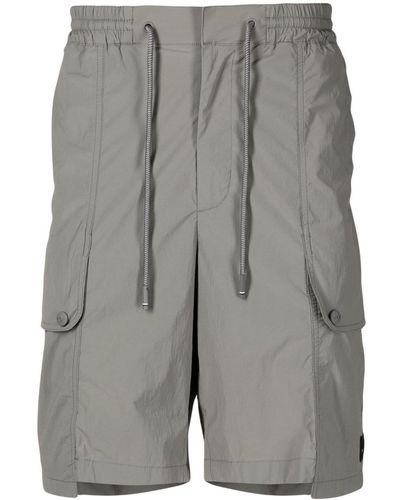 ZZERO BY SONGZIO Panther Drawstring Track Shorts - Grey