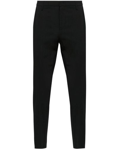Dondup Mid-rise Tailored Trousers - Black