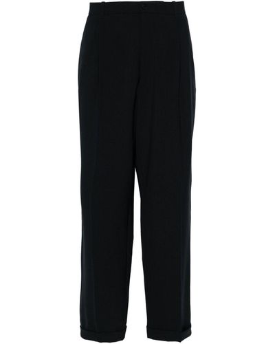The Row Keenan Mid-rise Tailored Pants - Black