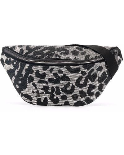 adidas Rhinestone-leopard Belt Bag - Black