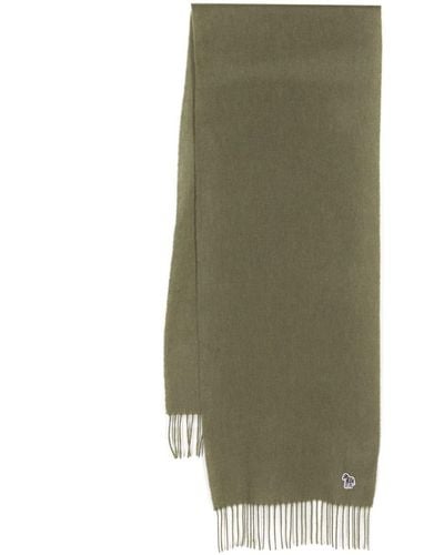 PS by Paul Smith Fringed wool scarf - Verde