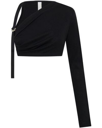 Dion Lee Asymmetrische Top - Zwart