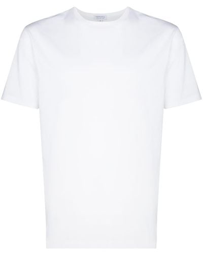 Sunspel Klassisches T-Shirt - Weiß