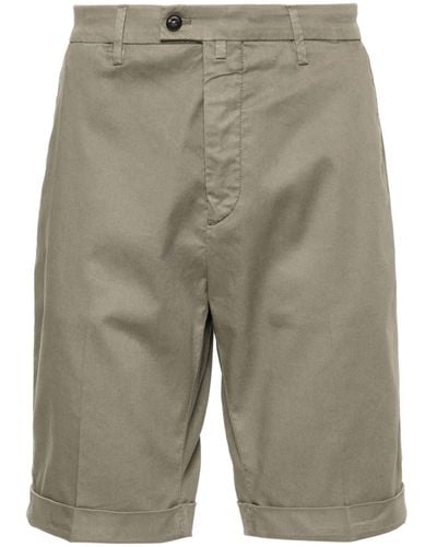 Corneliani Cotton Chino Shorts - Gray