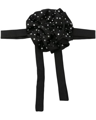 Atu Body Couture X Rue Ra cravate à fleurs - Noir