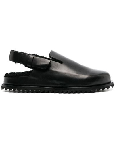 Officine Creative Introspectus 004 Leather Sandals - Black