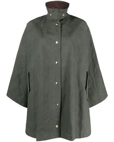 Mackintosh Cora High-neck Raincoat - Grey